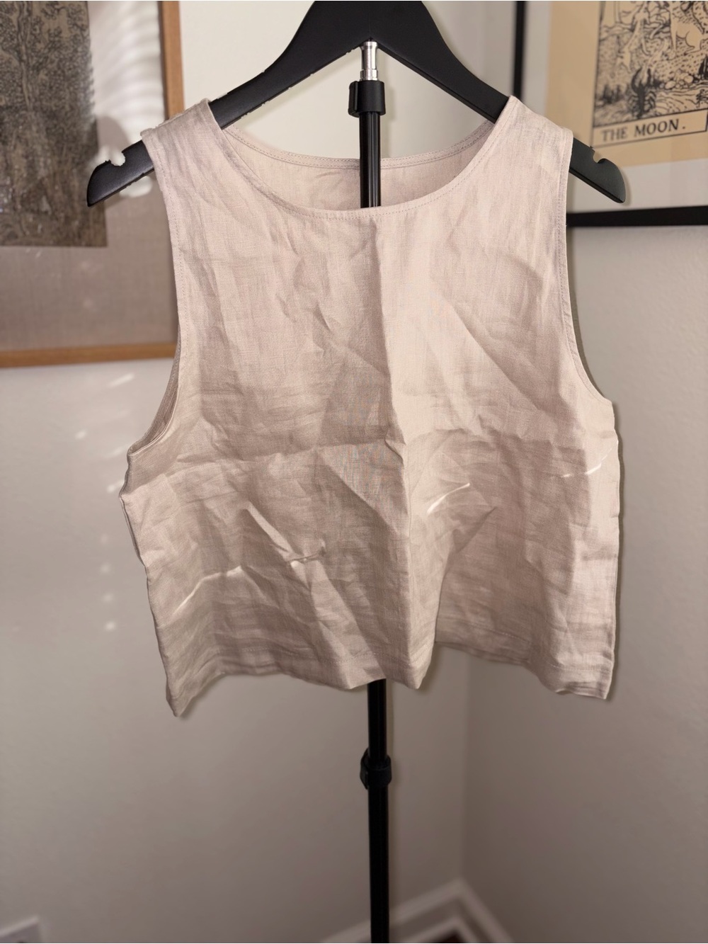 100% Linen Oatmeal Tank